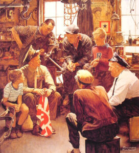 Homecoming Marine (1945) Rockwell